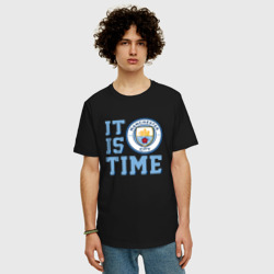 Мужская футболка хлопок Oversize It is Manchester City Time - фото 2