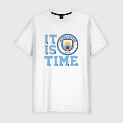 Мужская футболка хлопок Slim It is Manchester City Time