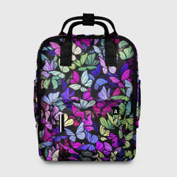 Женский рюкзак 3D Витражные бабочки