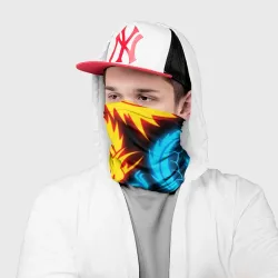 Бандана-труба 3D Неоновые драконы neon dragons - фото 2