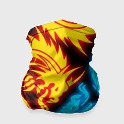 Бандана-труба 3D Неоновые драконы neon dragons