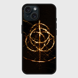 Чехол силиконовый для Apple iPhone 15 матовый Elden Ring symbol великие руны