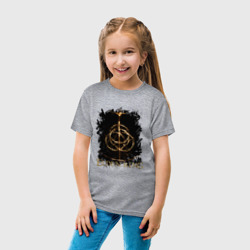 Детская футболка хлопок Elden Ring symbol logo - фото 2