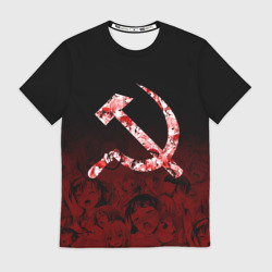 Мужская футболка 3D СССР ахегао USSR ahegao