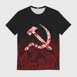 Мужская футболка 3D СССР ахегао USSR ahegao