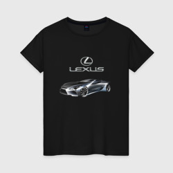 Женская футболка хлопок Lexus Motorsport