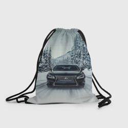 Рюкзак-мешок 3D Лексус - зимняя дорога!