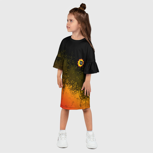 Детское платье 3D Serious Sam Mini logo, цвет 3D печать - фото 3