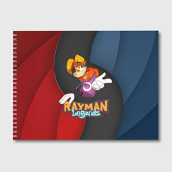 Альбом для рисования Rayman на абстрактном фоне