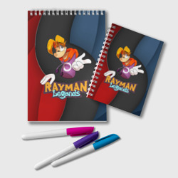 Блокнот Rayman на абстрактном фоне