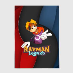 Постер Rayman на абстрактном фоне