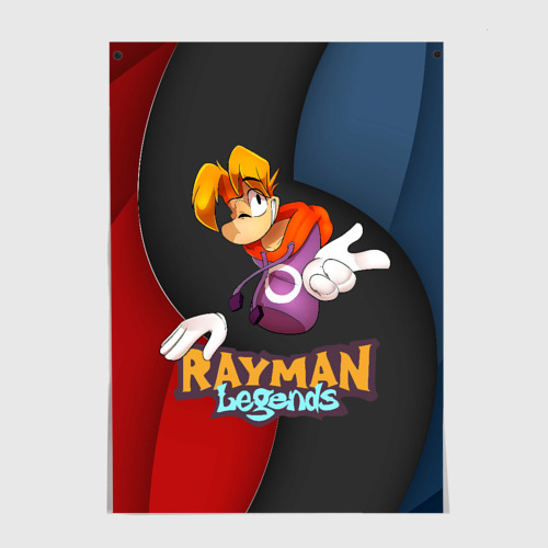 Постер Rayman на абстрактном фоне