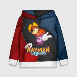 Детская толстовка 3D Rayman на абстрактном фоне