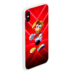 Чехол для iPhone XS Max матовый  Rayman red run - фото 2