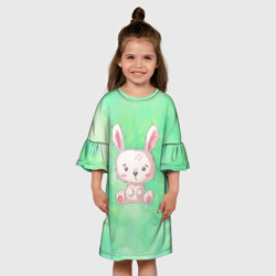 Детское платье 3D Милый маленький зайчик - фото 2