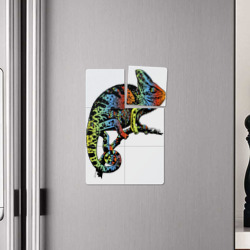 Плакат с принтом Вот такой хамелеон для любого человека, вид спереди №4. Цвет основы: белый