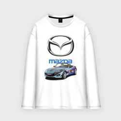 Мужской лонгслив oversize хлопок Mazda Japan