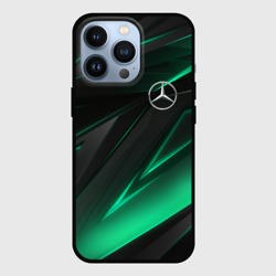 Чехол для iPhone 13 Pro Mercedes-Benz AMG neon stripes petronas