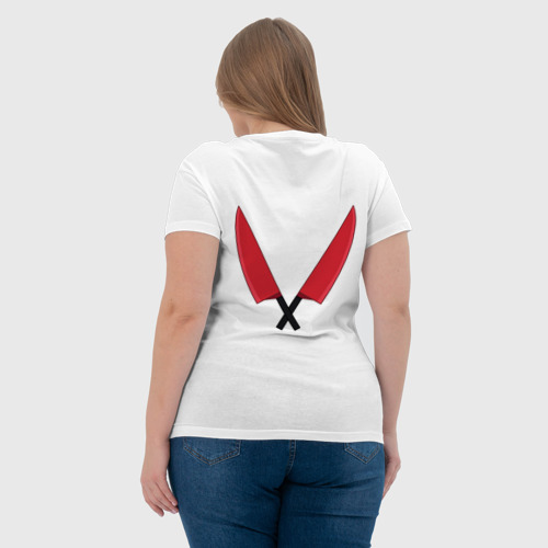 Женская футболка хлопок Кросс Санс Из UnderVersX-Tale, цвет белый - фото 7