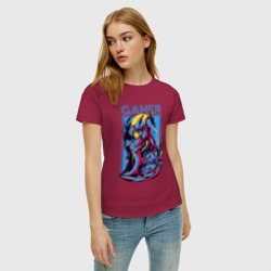 Женская футболка хлопок Космический ребёнок геймер - фото 2