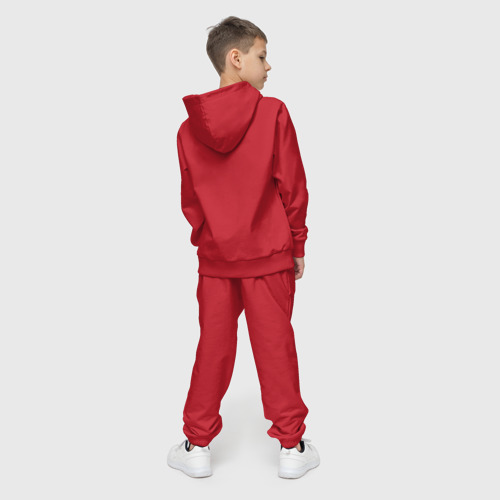 Детский костюм с толстовкой хлопок Космический ребёнок геймер, цвет красный - фото 4