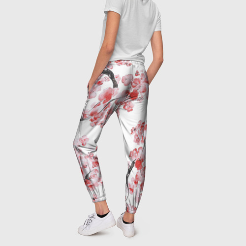 Женские брюки 3D Ранняя сакура, цвет 3D печать - фото 4
