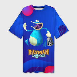 Платье-футболка 3D Синий globox Rayman