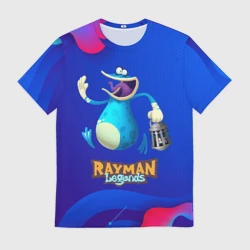 Мужская футболка 3D Синий globox Rayman
