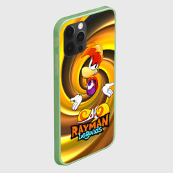 Чехол для iPhone 12 Pro Max Rayman Legends на фоне желтой спирали - фото 2