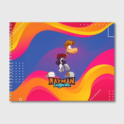 Альбом для рисования Rayman абстрактные волны