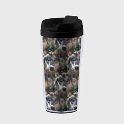 Термокружка-непроливайка Волки клипарт wolfs