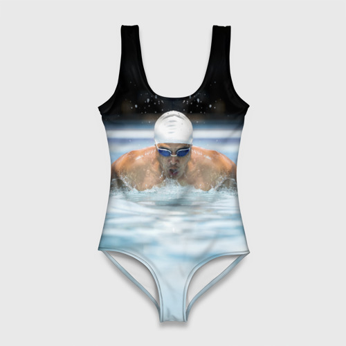 Женский купальник 3D Плавание Пловец, цвет 3D печать