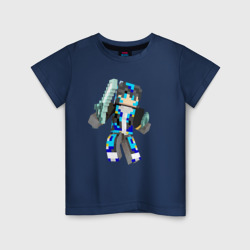 Детская футболка хлопок Minecraft Warrior!