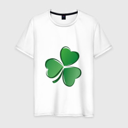 Мужская футболка хлопок Ирландский Клевер День Св. Патрика