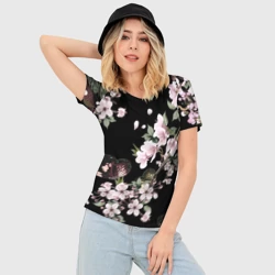 Женская футболка 3D Slim Краски весны - фото 2