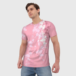 Мужская футболка 3D Цветущая ива - фото 2