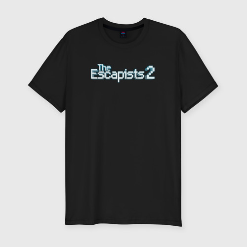 Мужская футболка хлопок Slim The Escapists 2 logotype, цвет черный