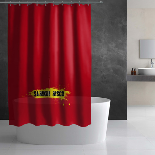 Штора 3D для ванной Лого Sabikui Bisco - фото 2
