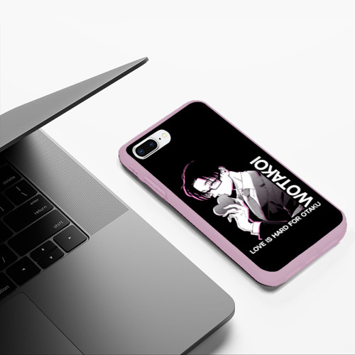 Чехол для iPhone 7Plus/8 Plus матовый Хиротака, цвет розовый - фото 5