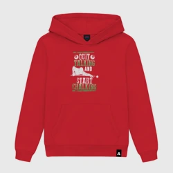 Женская толстовка хлопок Хорош болтать, натирай мелок