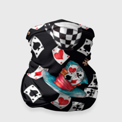 Бандана-труба 3D Алиса в стране чудес - карты