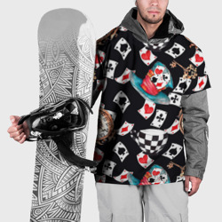 Накидка на куртку 3D Алиса в стране чудес - карты