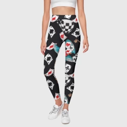 Леггинсы 3D Алиса в стране чудес - карты - фото 2