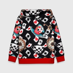 Детская толстовка 3D Алиса в стране чудес - карты