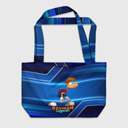 Пляжная сумка 3D Rayman синий абстрактный фон