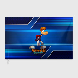 Флаг 3D Rayman синий абстрактный фон