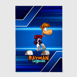 Постер Rayman синий абстрактный фон