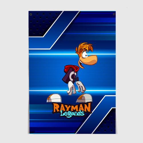 Постер Rayman синий абстрактный фон