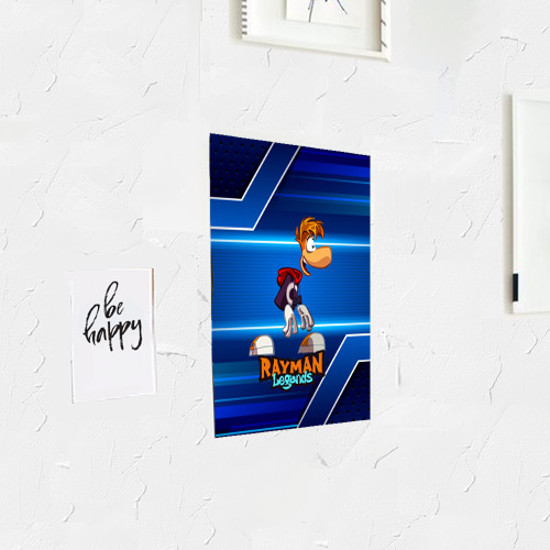 Постер Rayman синий абстрактный фон - фото 3