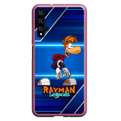 Чехол для Honor 20 Rayman синий абстрактный фон
